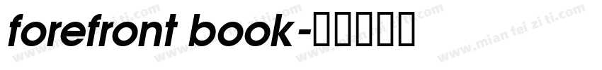 forefront book字体转换
